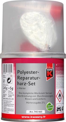 Kwasny Auto-K Polyester Rep.-harz 250 g SET, styrolreduziert